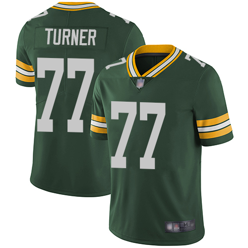 Green Bay Packers Limited Green Men #77 Turner Billy Home Jersey Nike NFL Vapor Untouchable->green bay packers->NFL Jersey
